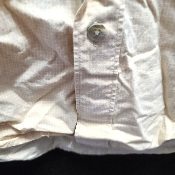 Columbia Sports Wear Mens Button Up Shirt Yellow Size Medium 100% Cotton Pockets - Picture 11 of 12